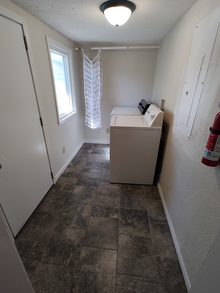 Laundry room and back door
